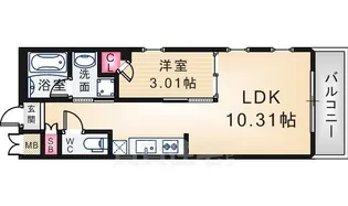 プレジオ尼崎【5階】の間取り