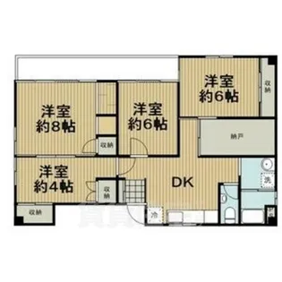 川出ビル【3階】の間取り