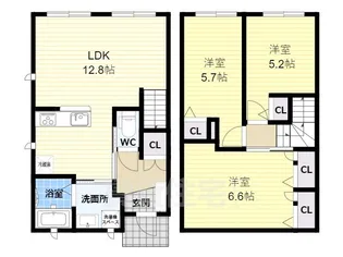 ピュアシャリテ【1階】の間取り