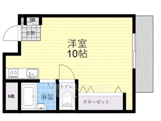 ハイツプリンス【5階】の間取り