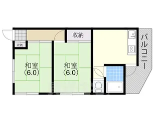 カーサ妙法寺【2階】の間取り