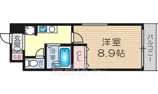 アルビオン新北野【4階】の間取り