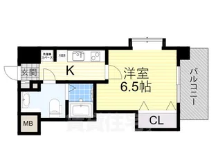 フレンシアノイエ東三国【3階】の間取り