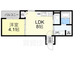 大阪府東大阪市花園西町1丁目【アパート】の間取り