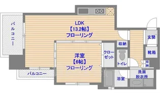 ティファーナ高宮【5階】の間取り
