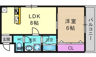 シャルレ12番館【1階】の間取り