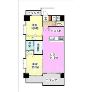 Hill Palace IKAI【8階】の間取り