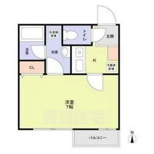 attrice太秦【2階】の間取り