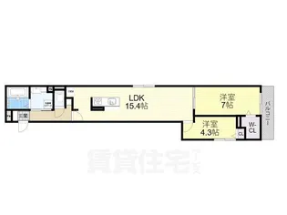 グランジュテ2【3階】の間取り