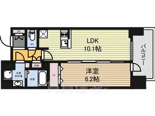 プレサンス丸の内リラティ【1階】の間取り
