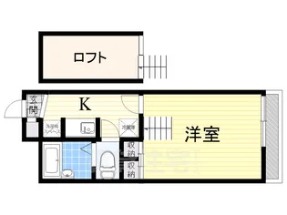 レオパレスシャローム氷室【2階】の間取り