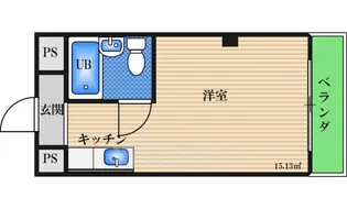 大阪府大阪市淀川区西三国1丁目【マンション】の間取り