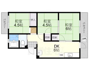 飯田マンション【3階】の間取り