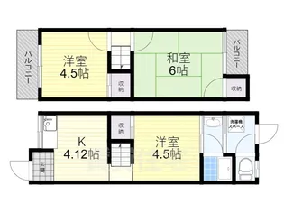 大阪府寝屋川市東香里園町【一戸建】の間取り