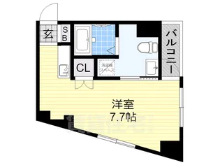 ベルエール天王寺【6階】の間取り