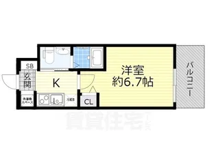 ラクラス阿倍野元町【9階】の間取り