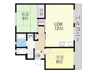 ハイツカームネス【101号室】の間取り