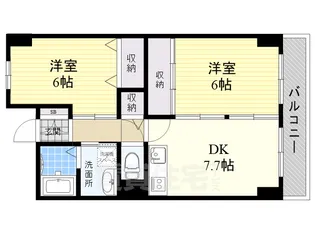 ラフィネ淀川【3階】の間取り