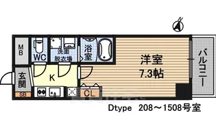 S-RESIDENCE新大阪WEST【12階】の間取り