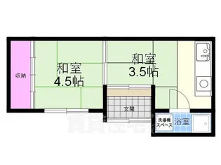 大阪府大阪市西淀川区野里1丁目【アパート】の間取り