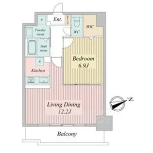 リバーコート砂田橋Ⅱ【3階】の間取り