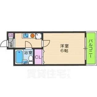 GARNET RESIDENCE 下鴨【4階】の間取り