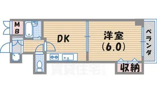 ベルメゾン西宮【4階】の間取り