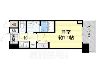 M-RESIDENCE新大阪Garden【4階】の間取り