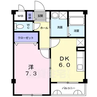 Harmony Mibu【2階】の間取り