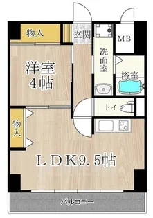 大阪府大阪市淀川区西宮原2丁目【マンション】の間取り