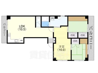 神宿イシカワハイツ【202号室】の間取り