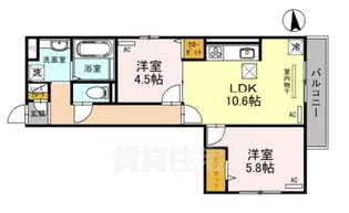 深草プロジェクト B棟【1階】の間取り