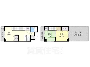 コーポラス栄里【4階】の間取り