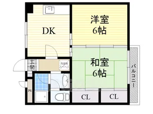スマイリー豊中【3階】の間取り