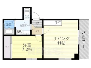 クリアコートUパート3【1階】の間取り
