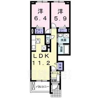 サンレミ アニメート【1階】の間取り