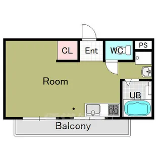 シマノニシキビル【6階】の間取り