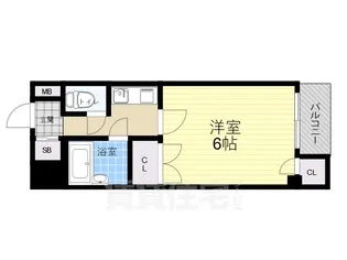 コレクション西田辺【8階】の間取り