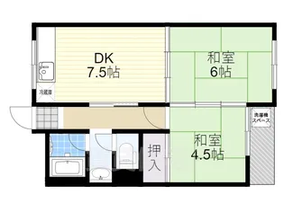 湖東サンコーポ【402号室】の間取り