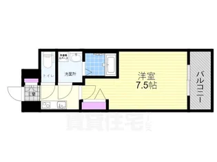 1Kの間取り画像