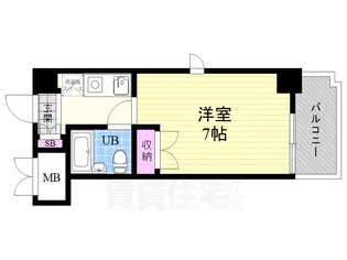 チコーベルメゾン桂【4階】の間取り