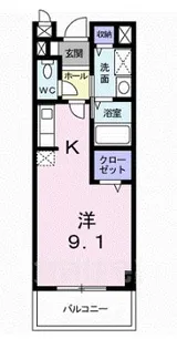 鈴蘭ハイツ【1階】の間取り
