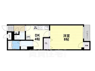 ブレスコート新金岡1号館【4階】の間取り