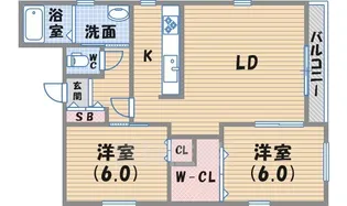 アムール【3階】の間取り