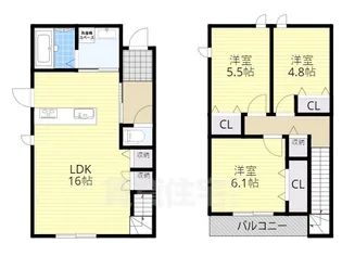 滋賀県草津市駒井沢町【一戸建】の間取り