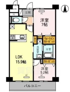 セレニティプレイス桂【4階】の間取り