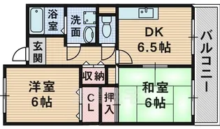ローレル蛍池【3階】の間取り