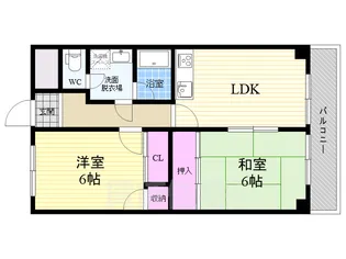ルシエール川豊【3階】の間取り