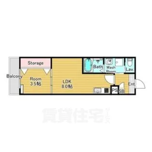 ジーメゾン伏見セレスト【1階】の間取り