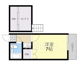 シティーエステート南紀寺【211号室】の間取り